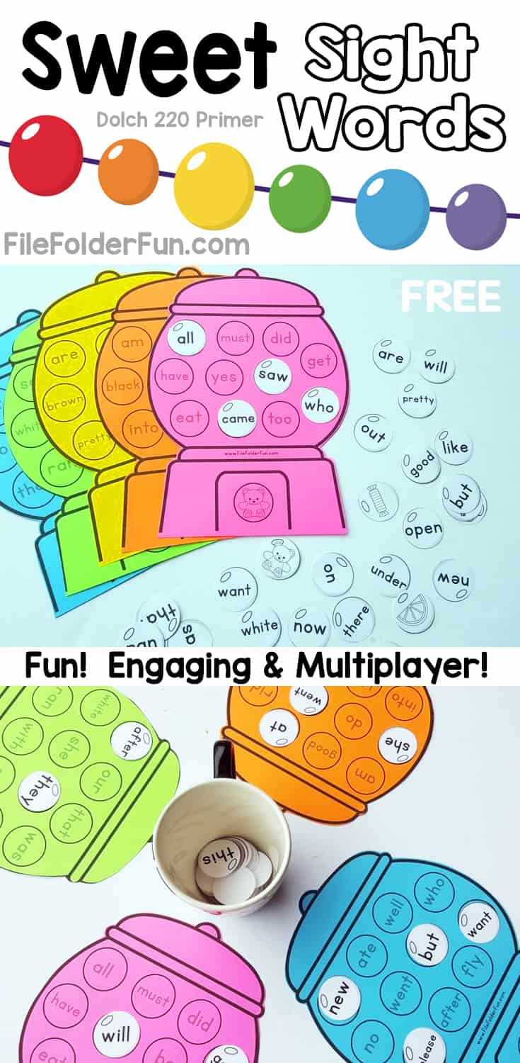 Sight Word Games For Kindergarten Free Printable