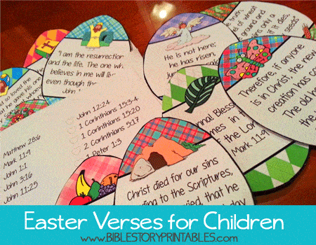 Easter Bible Verse Cards for Kids - The Crafty Classroom