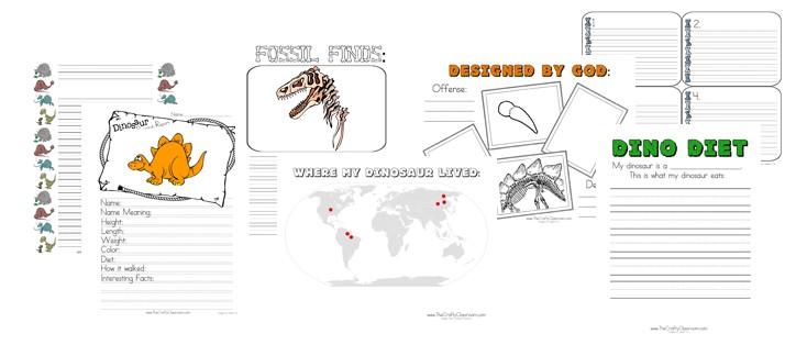 Dinosaur Report Printables The Crafty Classroom