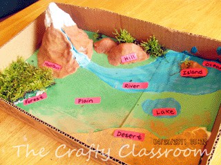Landform Diorama Craft - The Crafty Classroom