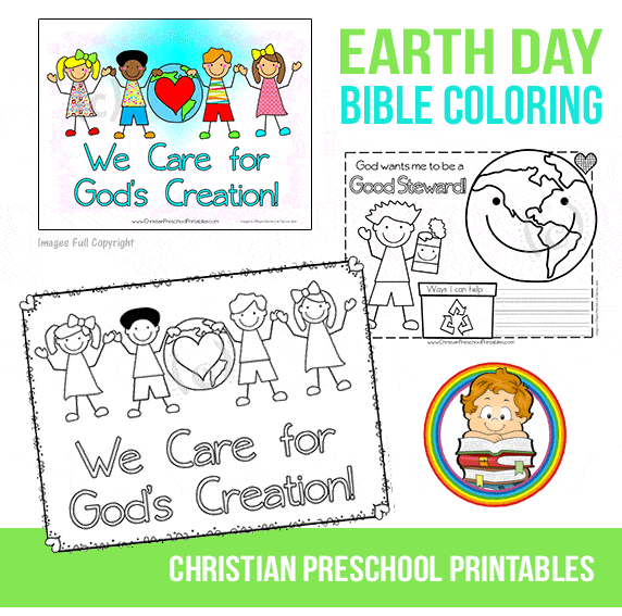 Simple Stewardship Coloring Pages for Kids