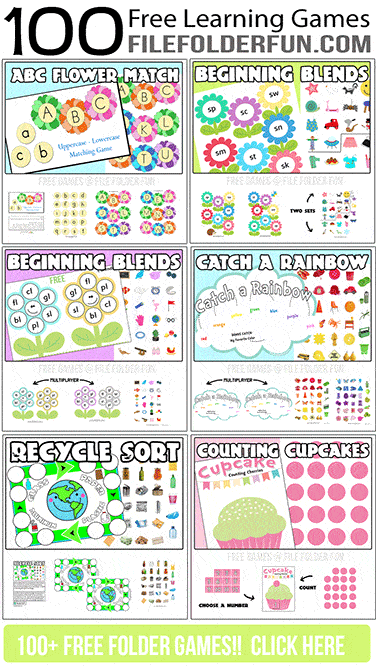 File Folder Activities Free Printables