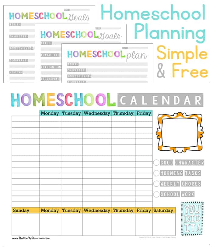 Free Homeschool Planner Forms Printable Printable Forms Free Online