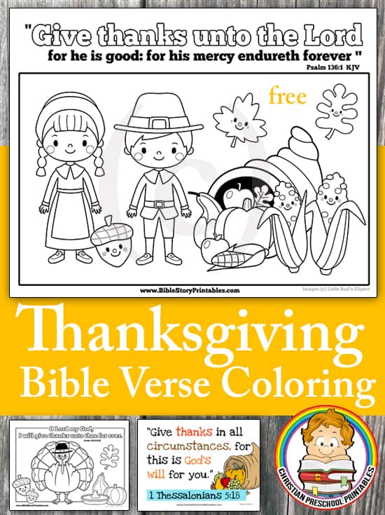 Thanksgiving Bible Coloring Pages - The Crafty Classroom