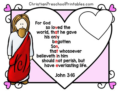 valentine john bible printables cards cute valentines christian coloring kjv card crafts preschool verse word bookmarks thecraftyclassroom super right