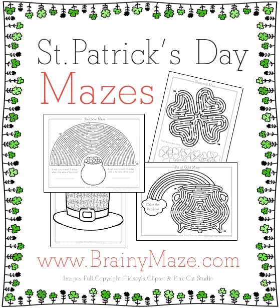 st-patrick-s-day-mazes-worksheets-the-crafty-classroom