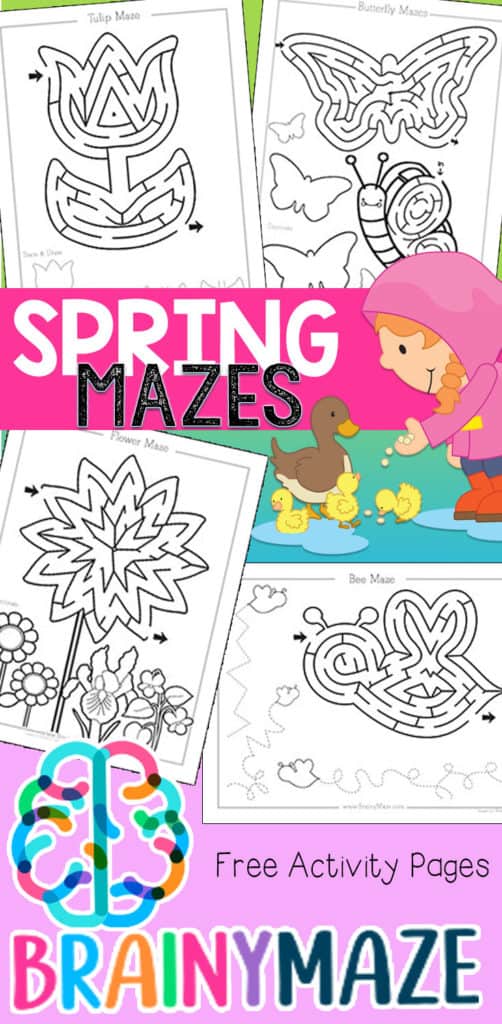 Free Spring Mazes And Activity Pages - The Crafty Classroom