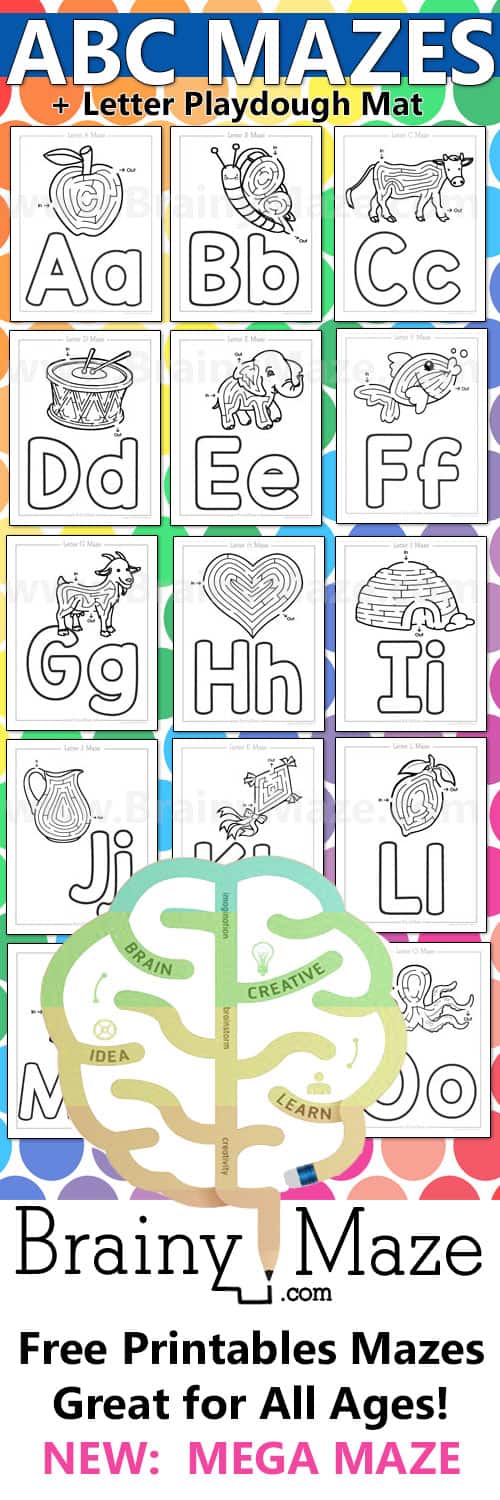Free ABC Letter Mazes