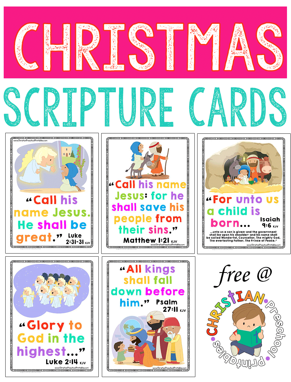 Christmas Bible Verse Cards