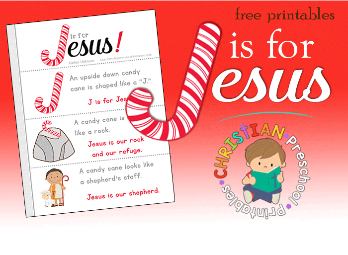 J is for Jesus Candy Cane Printables
