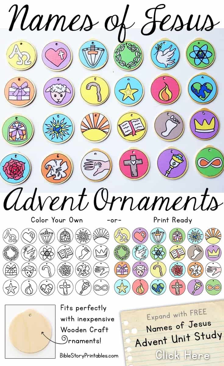 Names Of Jesus Advent Calendar Free Printable Xplast py