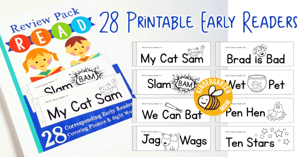 Printable Early Readers for Kindergarten - The Crafty Classroom