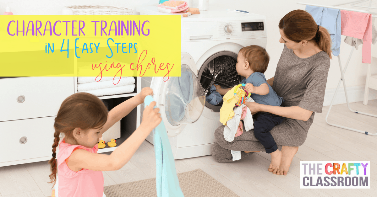 Do your kids hide when you mention household chores? What if you could combine your regular household chores with those vital teaching moments?