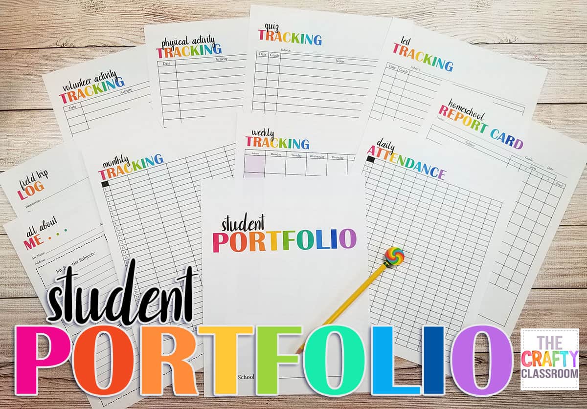 Free Homeschool Portfolio The Crafty Classroom